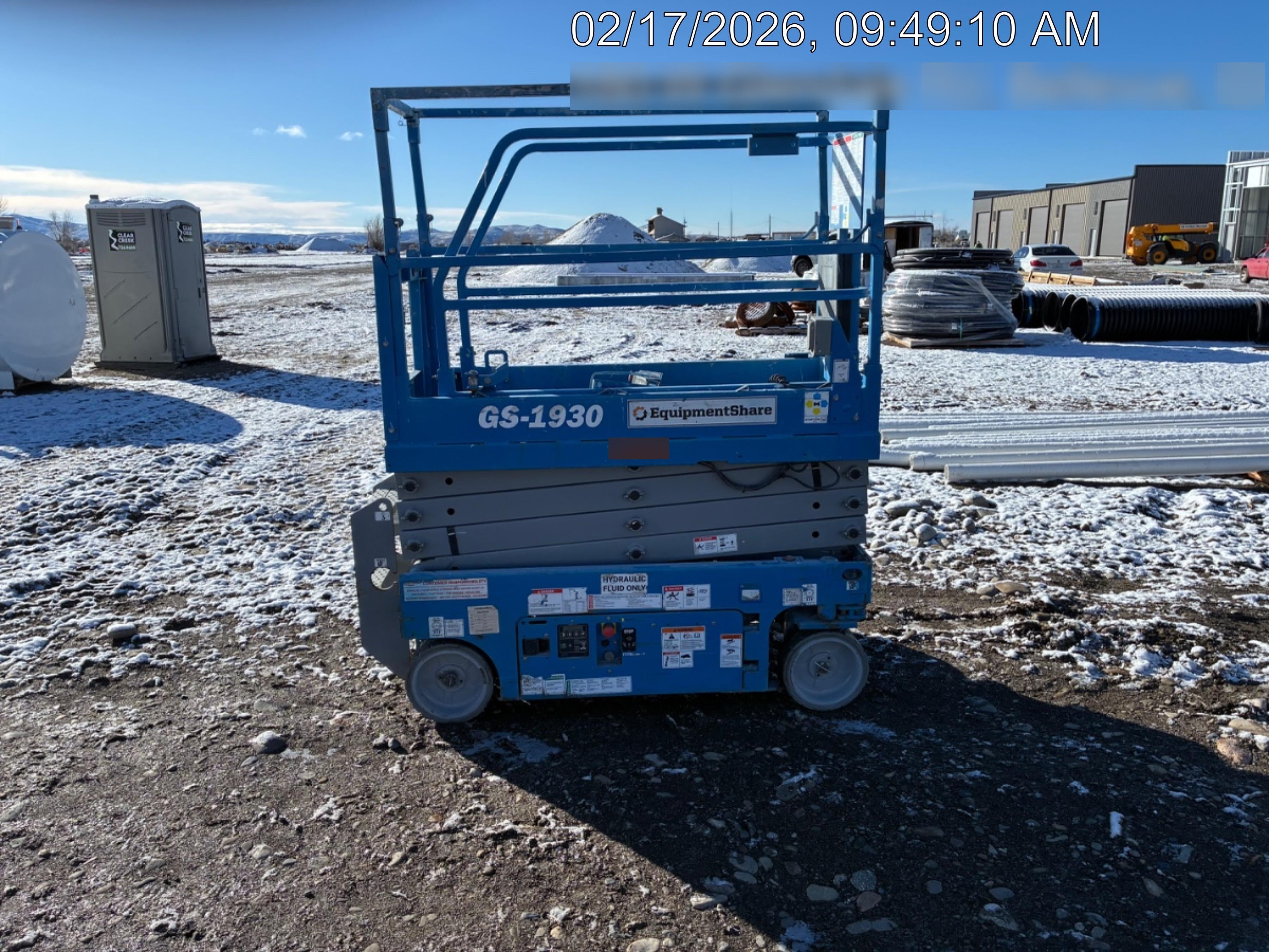 2020 Genie GS-1930 Solid Non Marking Tires, Beacon, Folding rails with half height swing gate