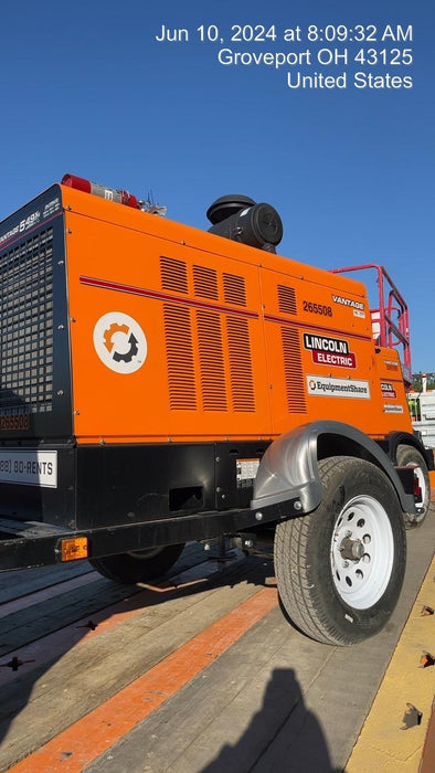 2022 Lincoln Electric Vantage 549X Crosslink Technology, Trailer Mounted, ES Decals, T3