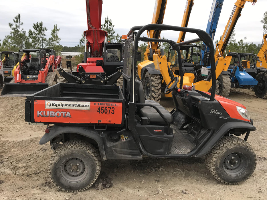 2019 Kubota RTV-X900G-H - 2 Passenger 4wd Utility Cart, LED Strobe, Windshield Tempered Glass, Plastic Canopy, Backup Alarm