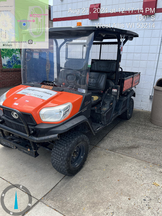 2020 Kubota RTV-X1140W-H 4WD utility cart -LED strobe -Windshield tempered glass -Plastic canopy -Wire harness kit -Backup alarm
