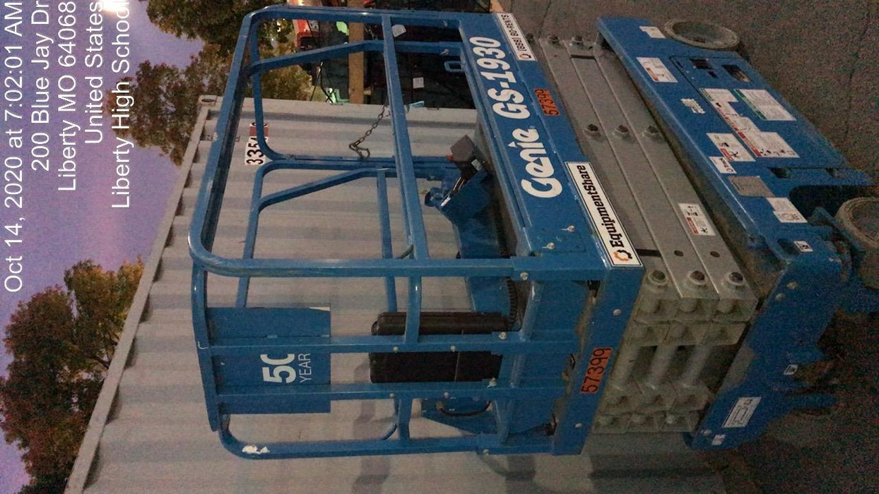 2016 Genie GS-1930 Standard Rental Specs