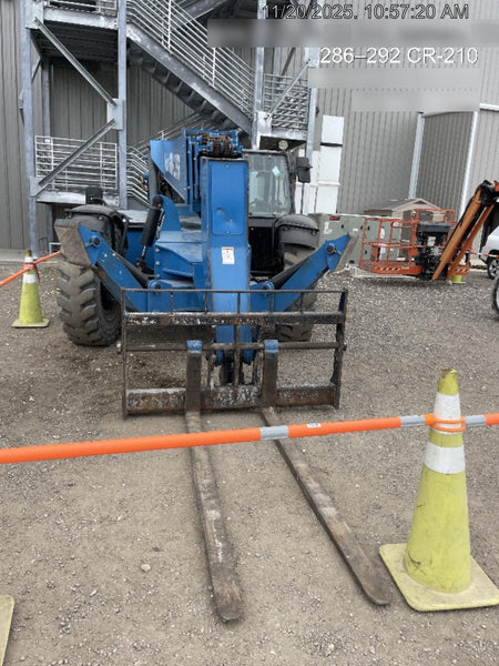 2018 Genie GTH-1056 Genie GTH-1056 w/CAB, Solid Tires, Work Lights, 60" carriage/forks, cab mesh, beacon
