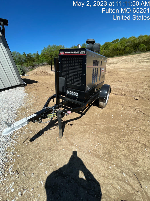 2021 Lincoln Electric Air Vantage 566 Air Vantage 566X Ready Pak 3 (includes trailer, cable rack, fender light kit); no telematics