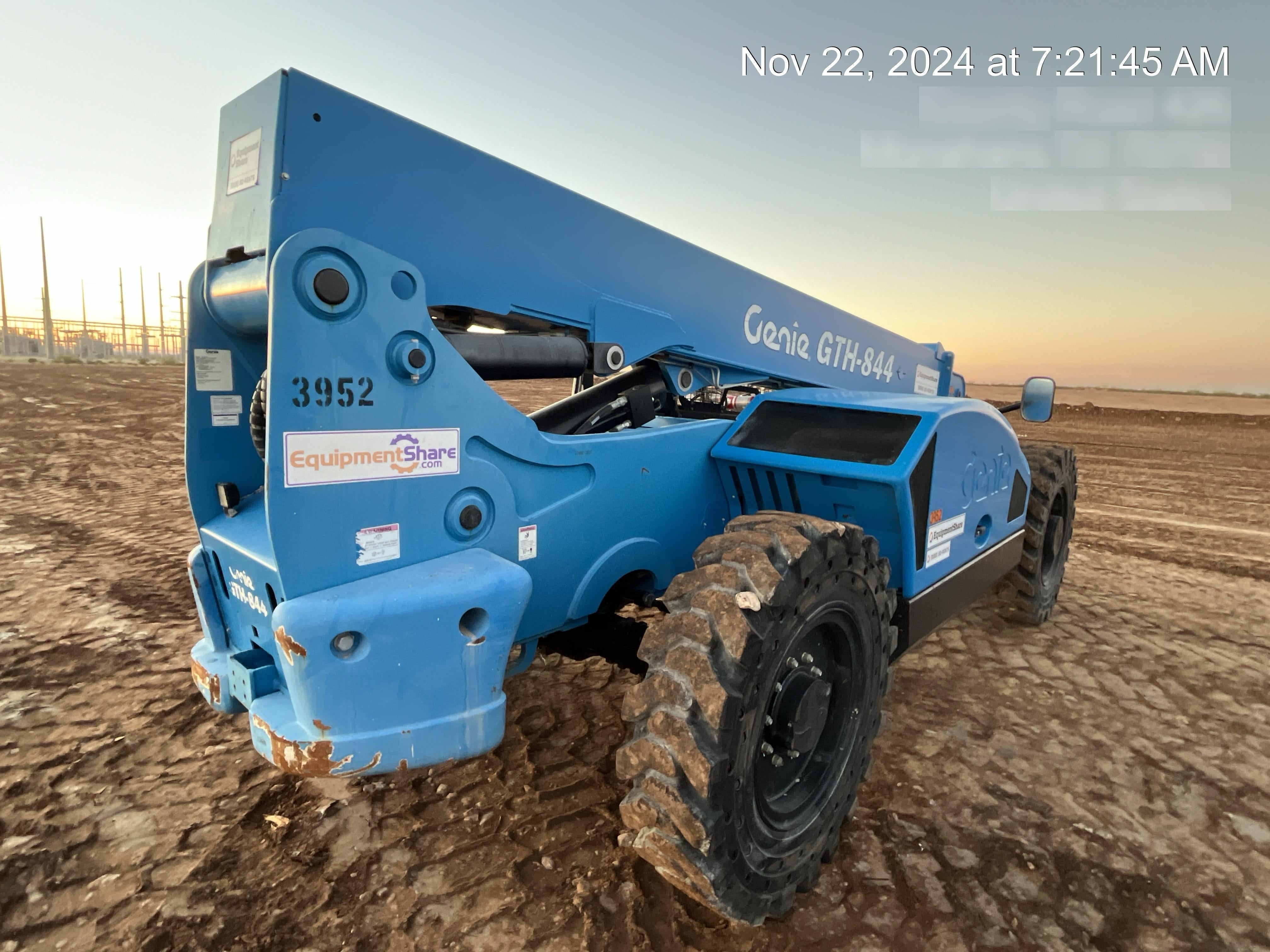 2017 Genie GTH-844 Genie GTH 844, Solid Tires, 60" carriage, Open ROPS
