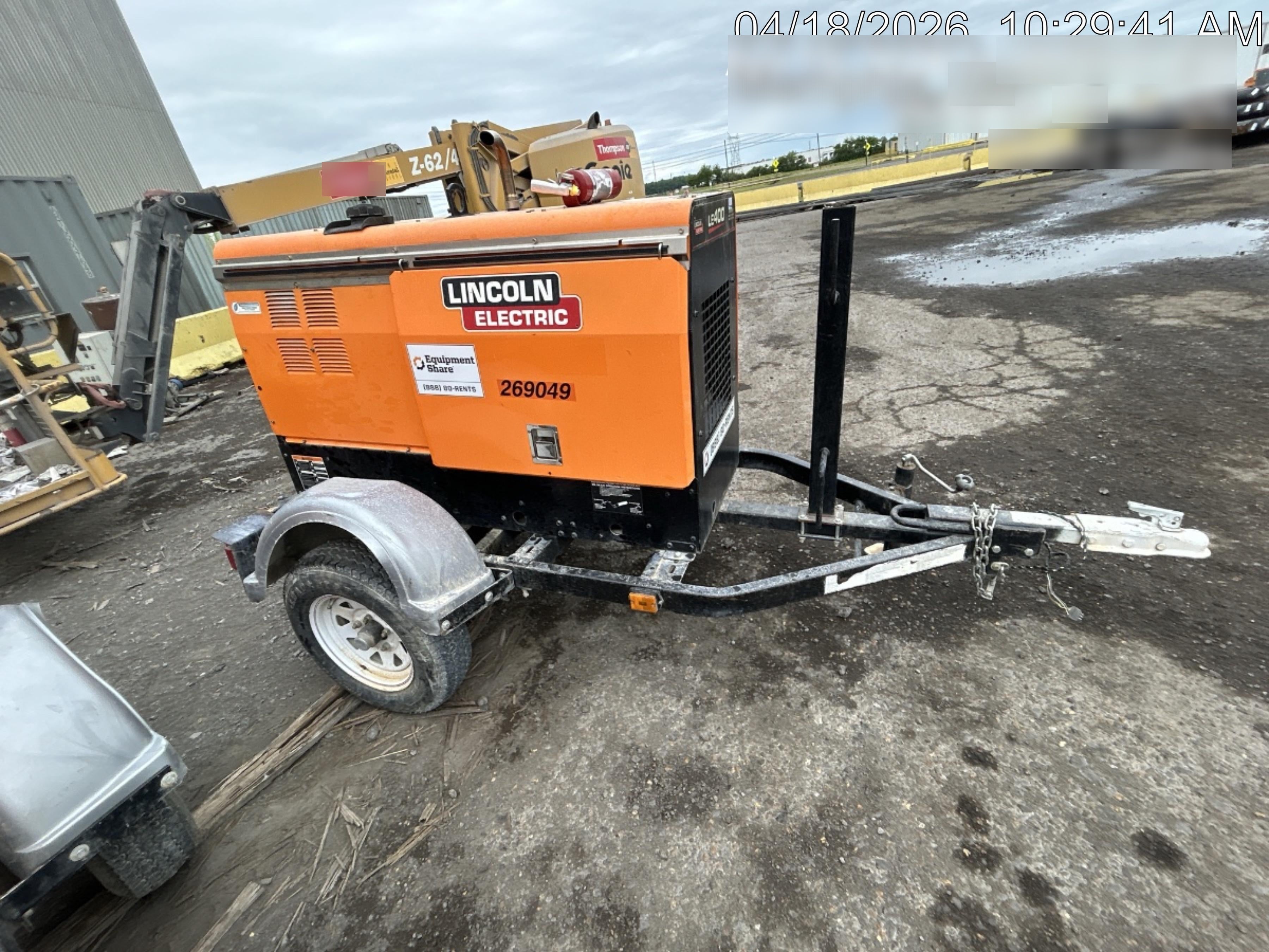 2022 Lincoln Electric LE400 Kubota V1505, Trlr, Cable Rack, Light Kit, ES Decals, T3