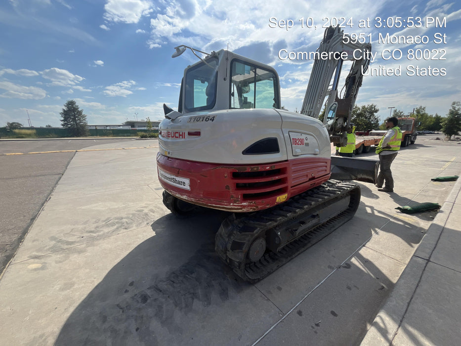 2020 Takeuchi TB290C Cab/Heat/Air, Rubber Tracks, Manual TAG QC