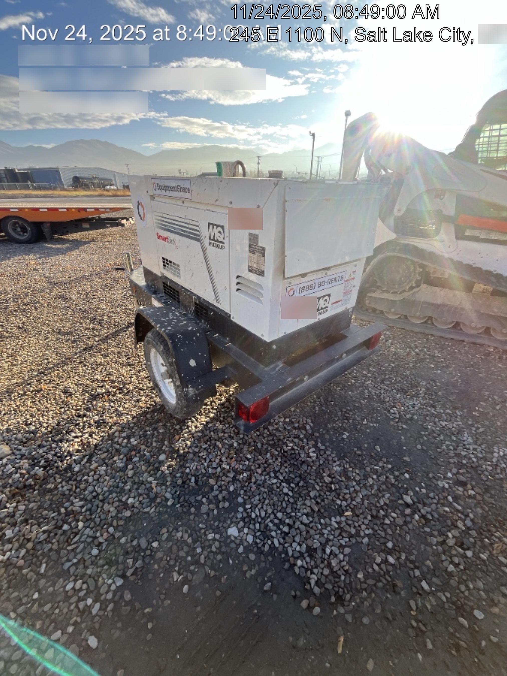 2020 Multiquip DLW400ESA4 400 amp Welder, 14kW, 120/240V, T4F Kubota, Trailer