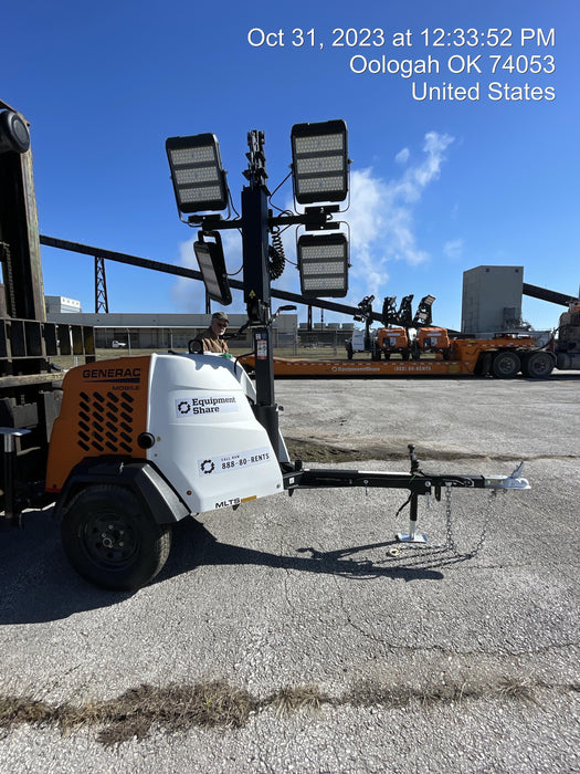 2023 Generac MLT2 Diesel, Flex Switch 120V Input, Powerzone Controller, (4) 320W LED Lights, 4kW Generator, 39.9 Gal Fuel Tank, 2" Ball, T3