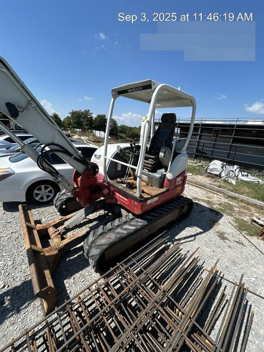 2019 Takeuchi TB260 Takeuchi TB260 Canopy w/Rubber Tracks, Auxiliary Hydraulics, Standard Blade, Manual QC, 12 / 18 / 24" Buckets, Hydraulic Thumb Installed