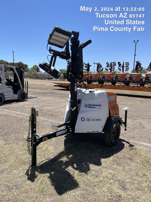 2024 Generac MLT2 Diesel, Flex Switch 120V Input, Powerzone Controller, 
(4) 320W LED Lights, 4kW Generator, 39.9 Gal Fuel Tank, 2" Ball, T3