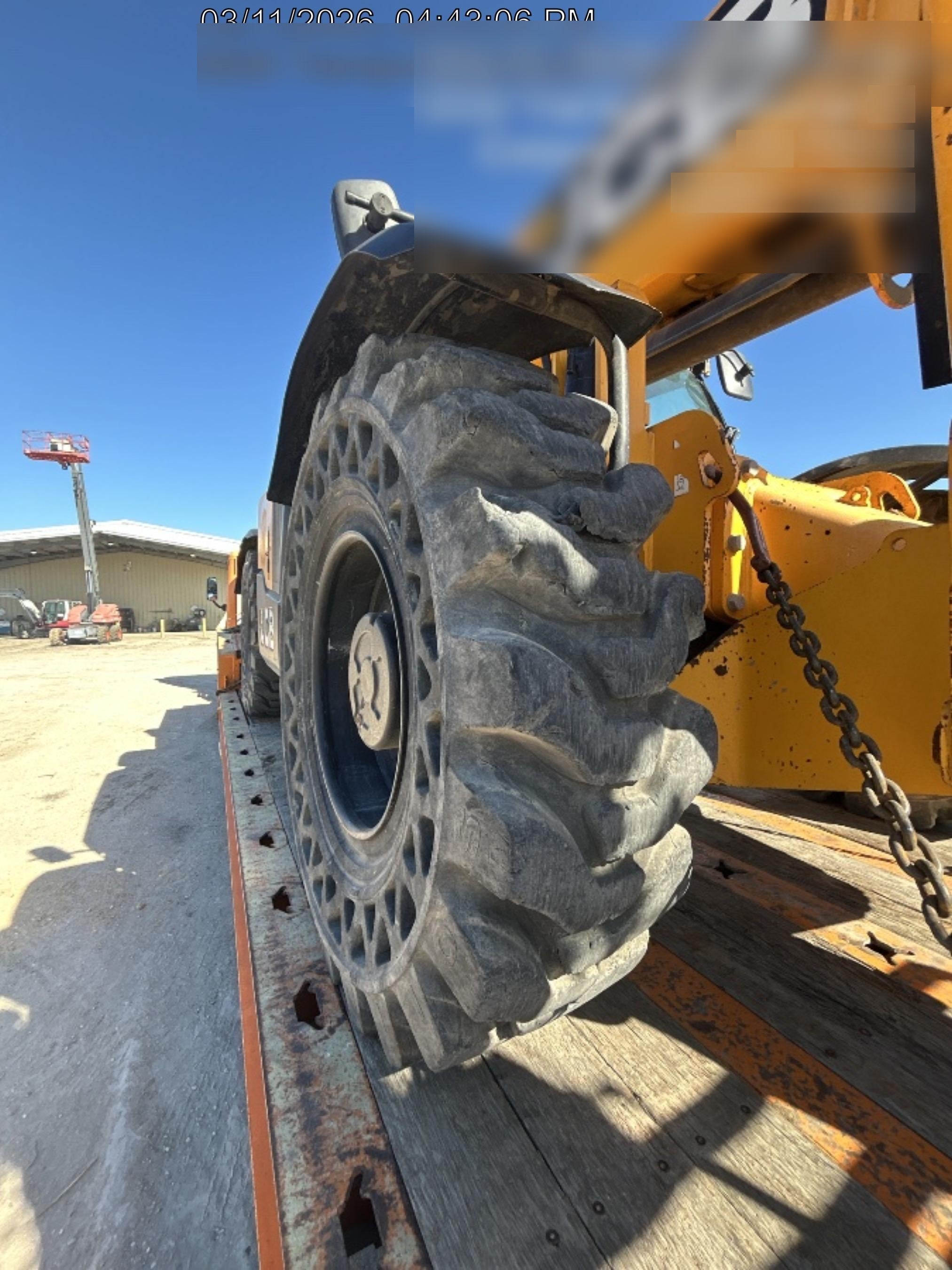 2019 JCB 510-56 74 HP w/CAB/HVAC, Beacon, Worklights, Aux Hydraulics, Solid Tires 66" Carriage/60" Forks