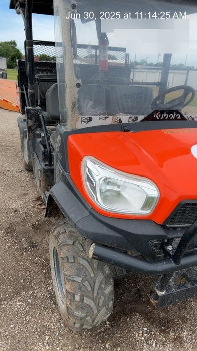 2021 Kubota RTV-X1140W-H Plastic Canopy, Windshield Acrylic Clear, LED Strobe Light, Wire Harness Kit, Back up Alarm