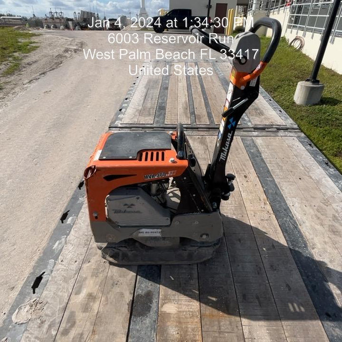 2023 Multiquip MV308GH Honda GX270, 18" Plate, Tachometer