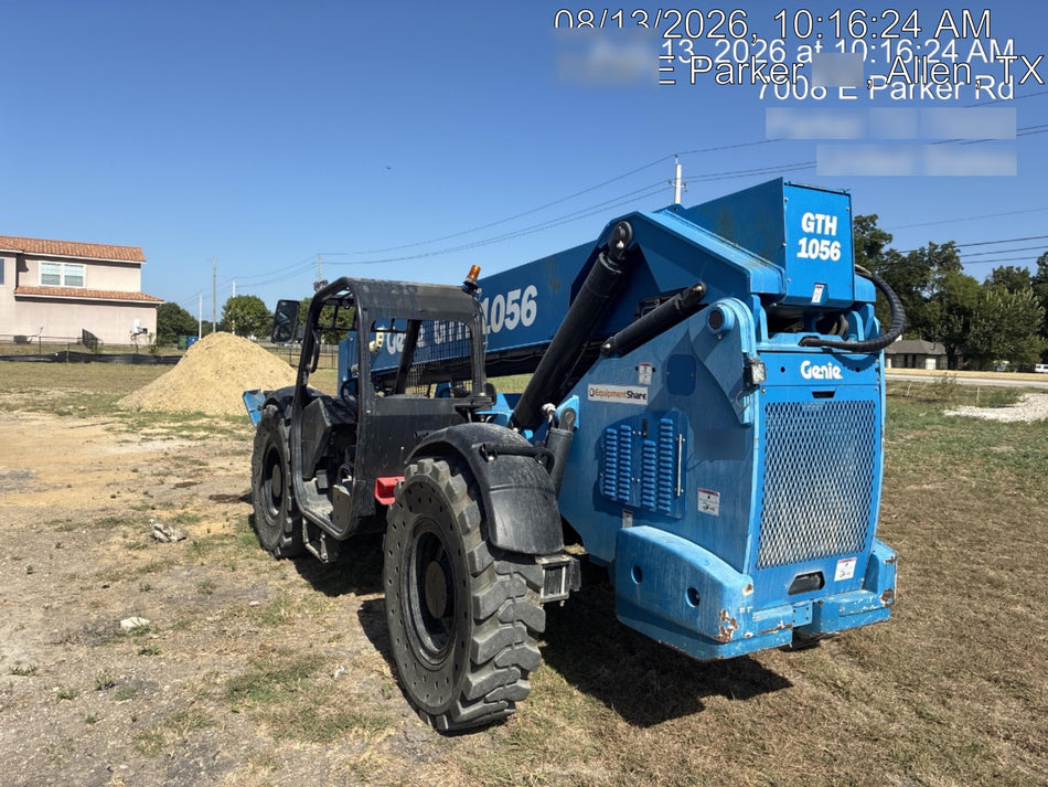 2018 Genie GTH-1056 Genie GTH-1056 w/Open ROPS, Solid Tires, Work Light/Beacon, 60" Carriage and Forks
