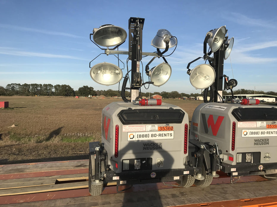 2019 Wacker Neuson LTV6L-MH Wacker Neuson LTV6L Mobile Light Tower w/Fuel Level Sensor Installed