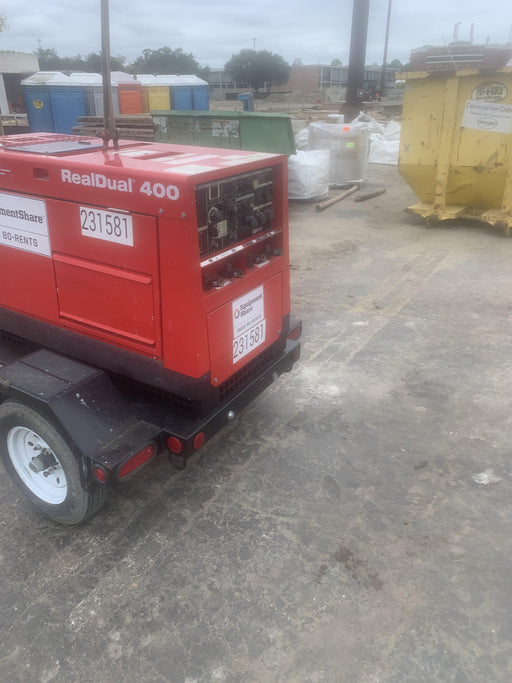 2022 Shindaiwa DGW400MDL Kubota D902 Engine, 23 HP, Dual Op Welder, Wire, Arc, Droop Stick, Tig, and CC Stick Functionality, Simulphase, 3 Phase and 1 Phase Gen Output, Single Axle NB Trlr, Slr Trckl Chrg 12V 12W, Fire Ext