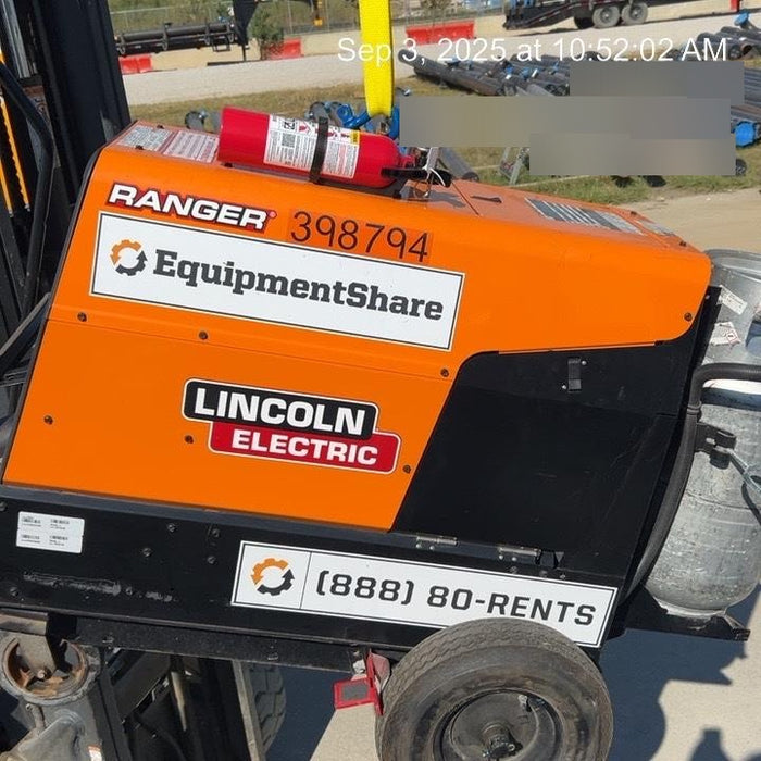 2024 Lincoln Electric Ranger 305 LPG Ranger 305 LPG, Undercarriage, Tank Holder & Strap, 10kw AC Gen, 25hp Kohler LPG Eng