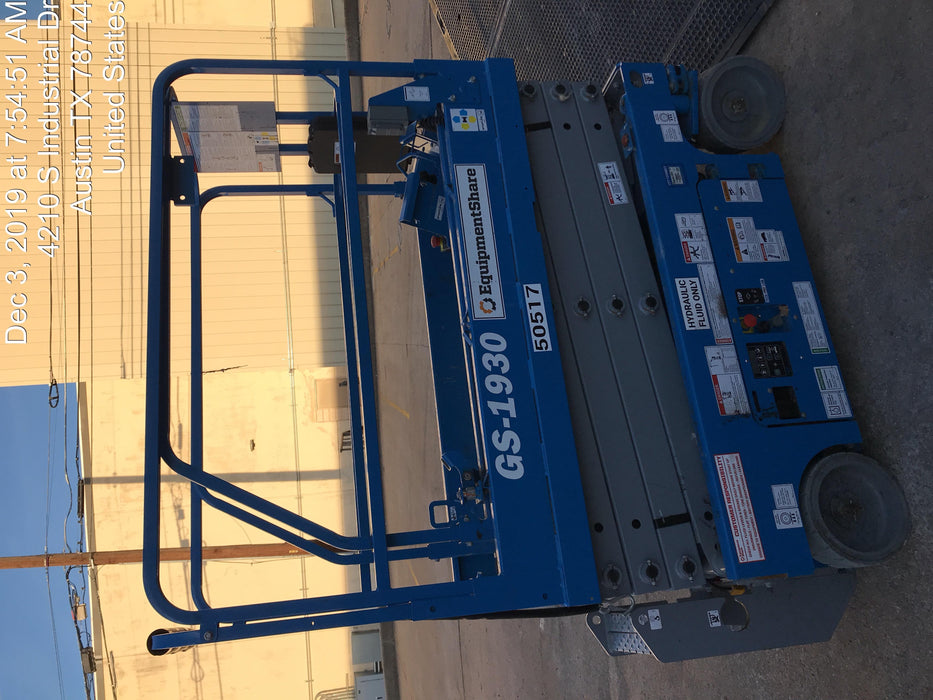 2019 Genie GS-1930 Fixed Rails with Chain Entry