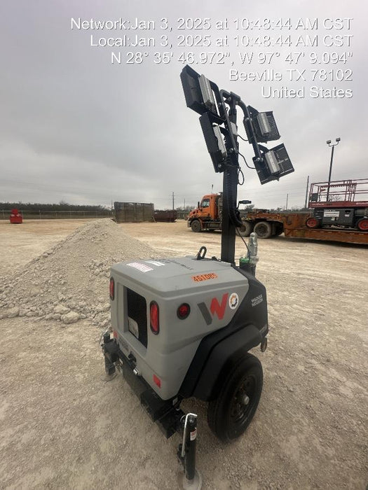 2024 Wacker Neuson LTT4 Diesel, Kohler KDW702, Deep Sea Controller, Auto Start, LED 320W, Bypass Outlet, T3