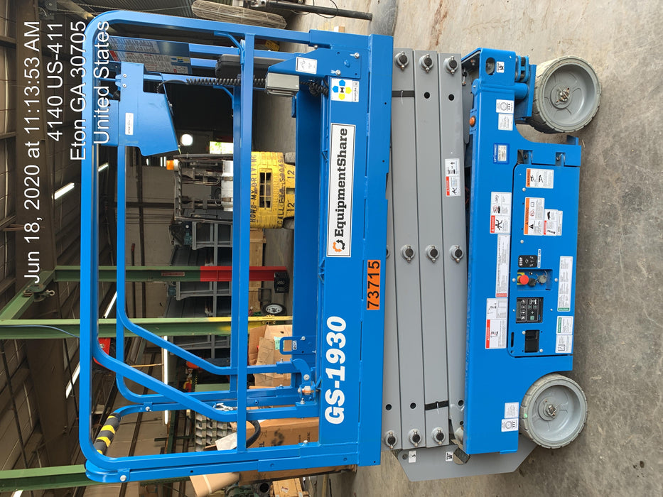 2020 Genie GS-1930 Fixed rails with chain entry gate - Pre A92.20