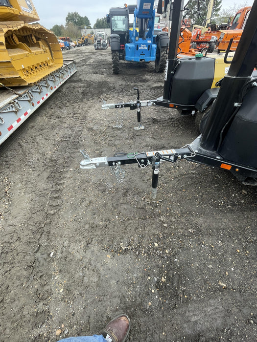 2022 Allmand NLV3GR (4) LED Light Fixture 350W, 23' Vertical Mast, 3kW Prime, Towable, ES Decals, T3