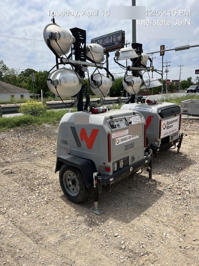 2019 Wacker Neuson LTV6L-MH Wacker Neuson LTV6L Mobile Light Tower w/Fuel Level Sensor Installed