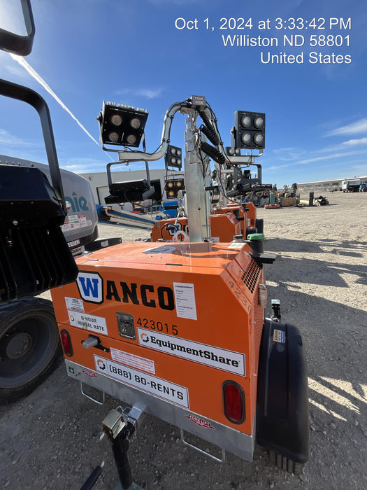 2024 Wanco WLTT-4MM4K Diesel, Deep Sea Controller, Shore Power Plug, Auto Start, (4) 350W LED Floodlights, 4kW Generator, 60 Gal Fuel Tank, 2" Ball, T3