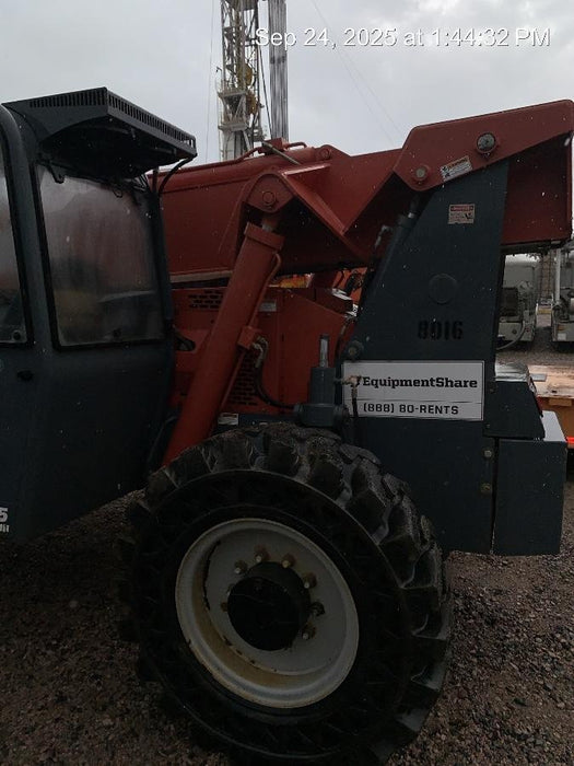 2018 Manitou MTA10055 Manitou MTA 10055 w/Cab/Heat/AC, Work Lights/Strobe, Aux Hyd, Solid Tires, Lift Hook, 66" Carriage, 60" Forks