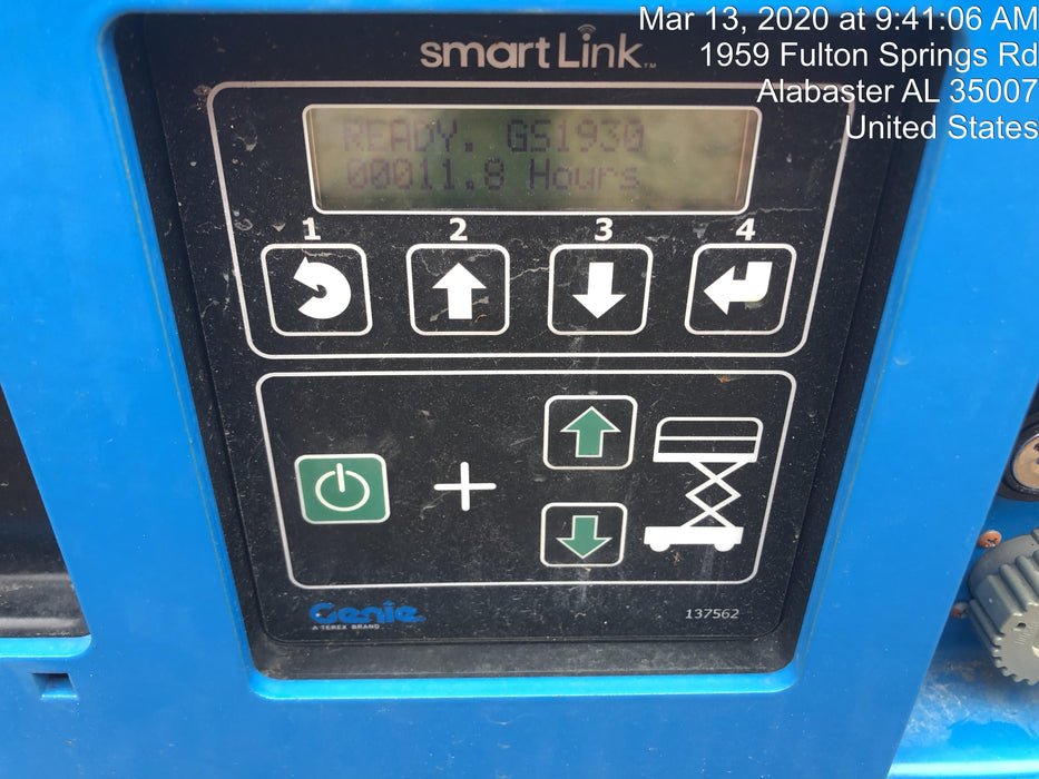 2019 Genie GS-1930 Fixed Rails with Chain Entry