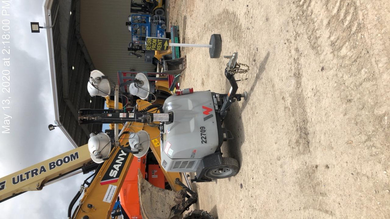 2019 Wacker Neuson LTV6L-MH Wacker Neuson LTV6L Mobile Light Tower w/Fuel Level Sensor Installed
