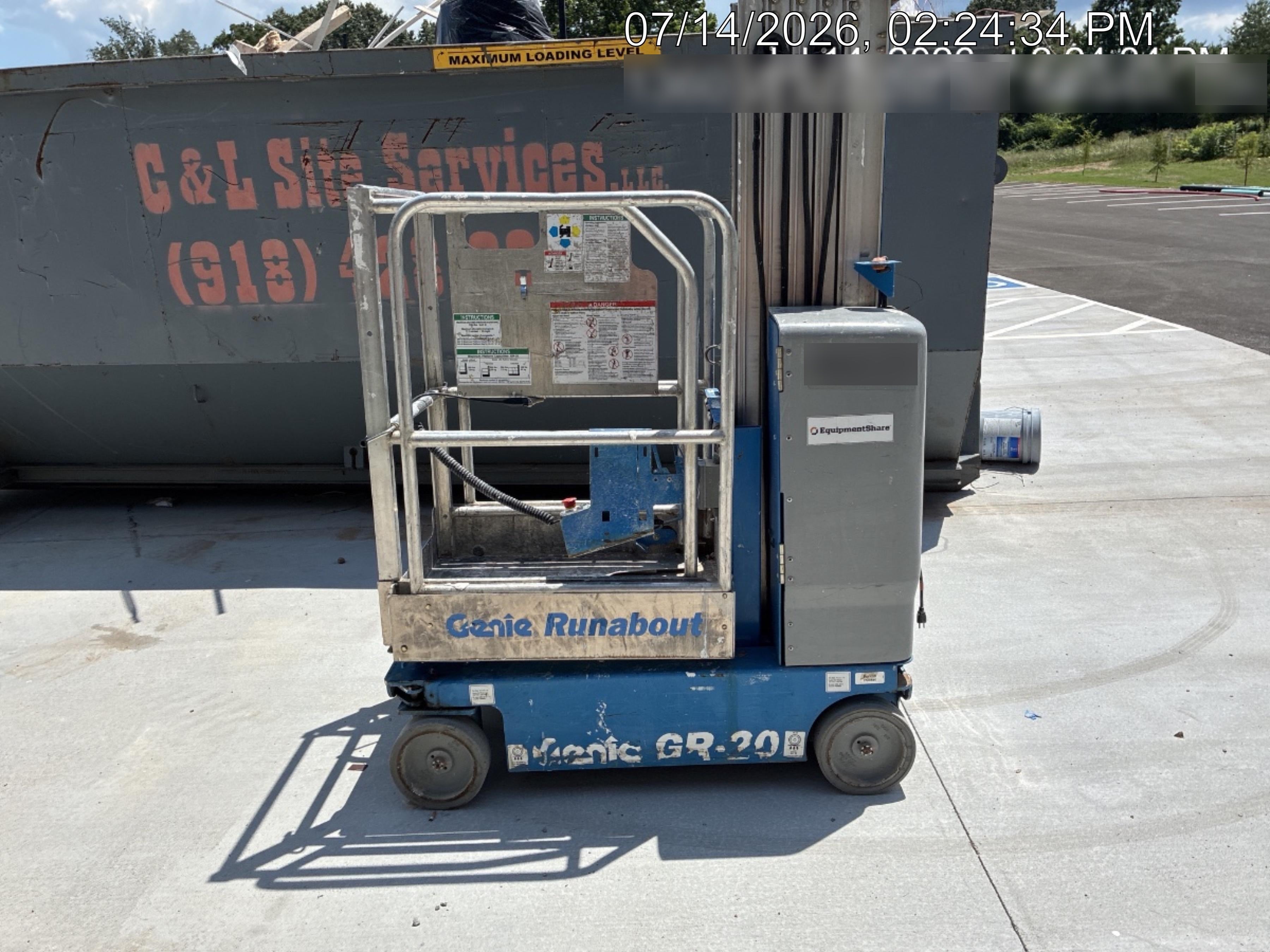 2019 GENIE GR-20