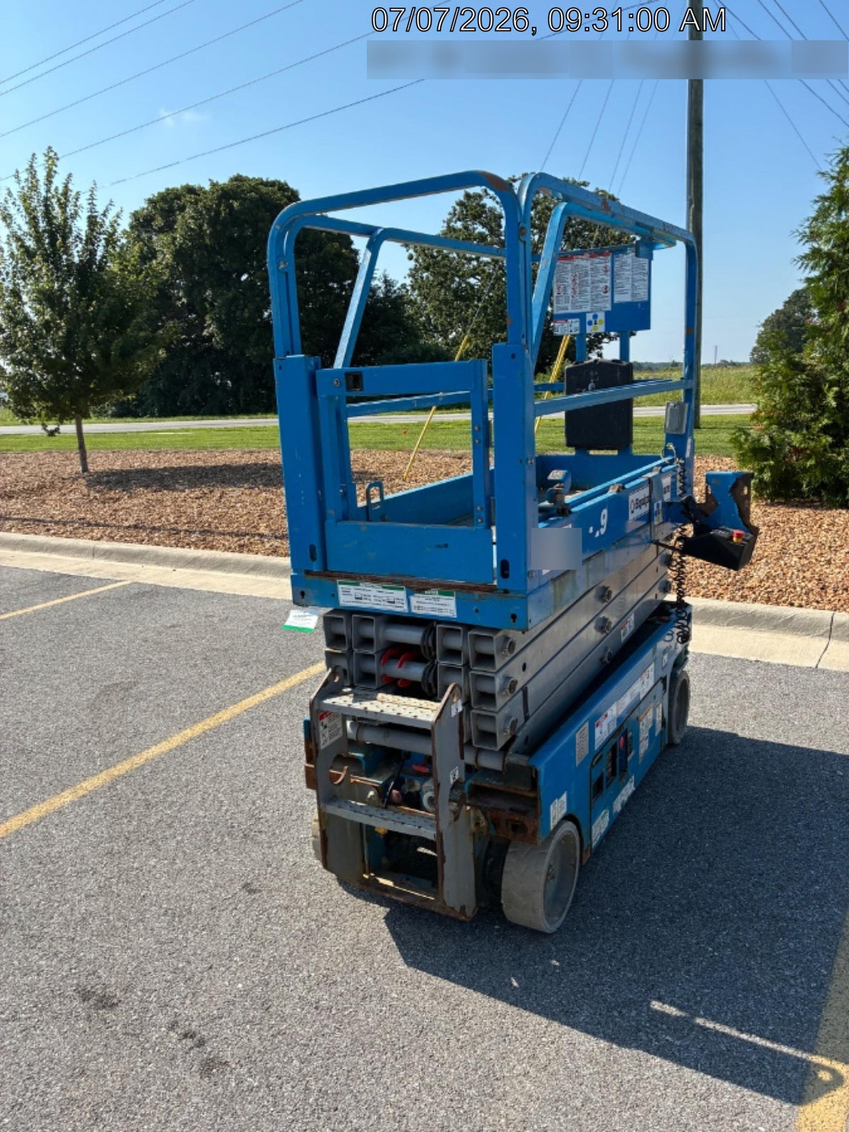 2020 Genie GS-1930 Solid Non Marking Tires, Beacon, Folding rails with half height swing gate