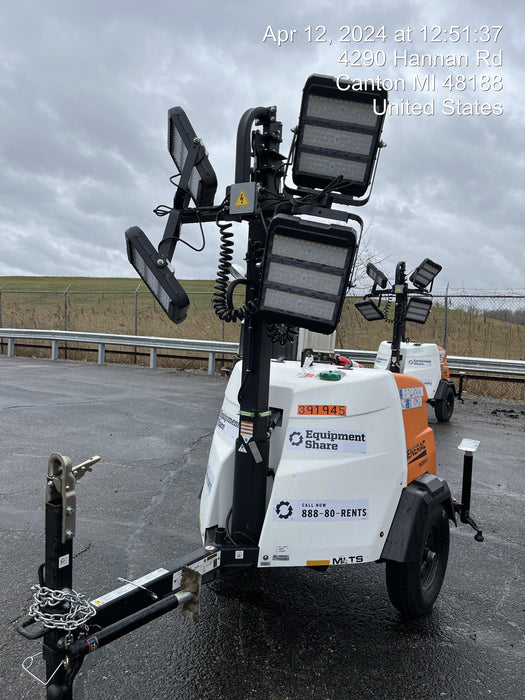 2024 Generac MLT2 Diesel, Flex Switch 120V Input, Powerzone Controller, 
(4) 320W LED Lights, 4kW Generator, 39.9 Gal Fuel Tank, 2" Ball, T3