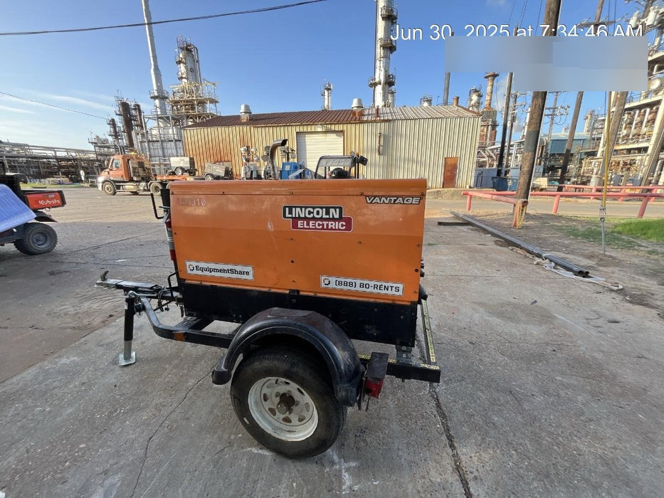 2021 Lincoln Electric Vantage 322 Vantage 322 Ready Pak 3 w/ Decals, ORANGE (includes trailer, cable rack, fender light kit) NO Telematics