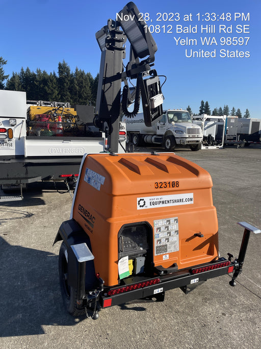 2023 Generac MLT2 Diesel, Flex Switch 120V Input, Powerzone Controller, (4) 320W LED Lights, 4kW Generator, 39.9 Gal Fuel Tank, 2" Ball, T3