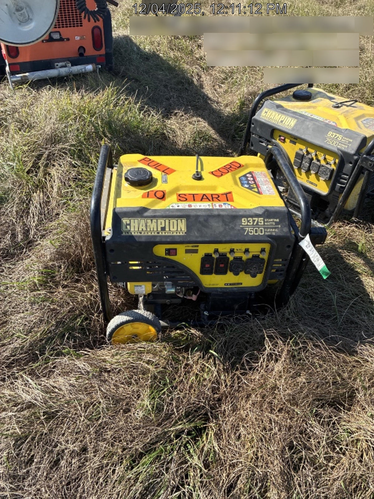 2022 CHAMPION POWER EQUIPMENT 100704