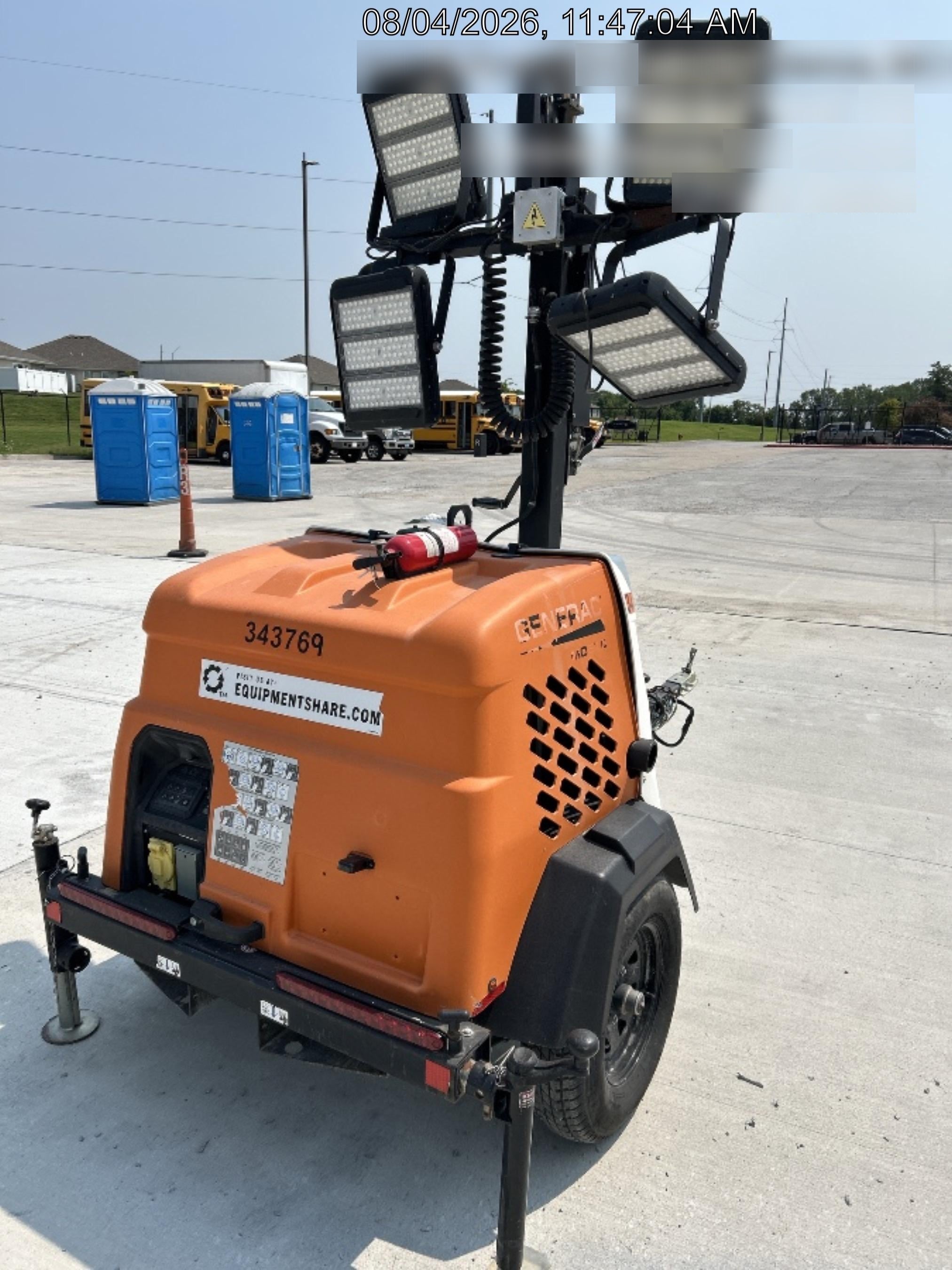 2023 Generac MLT2 Diesel, Flex Switch 120V Input, Powerzone Controller, (4) 320W LED Lights, 4kW Generator, 39.9 Gal Fuel Tank, 2" Ball, T3