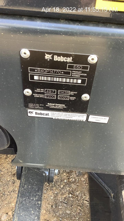 2022 BOBCAT E50