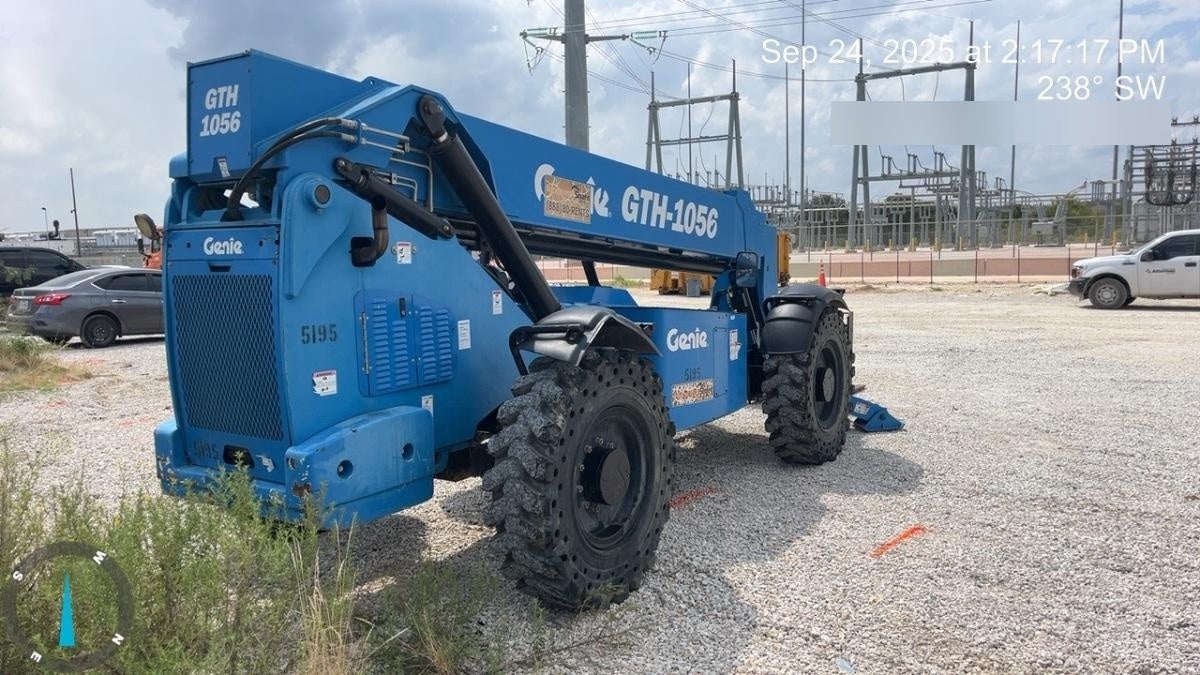 2017 Genie GTH-1056 Genie GTH1056, Solid Tires, 60" carriage, Open ROPS