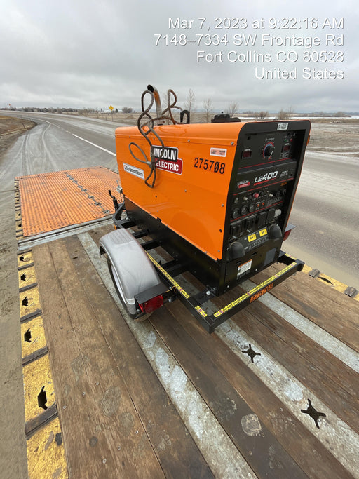 2022 Lincoln Electric LE400 Kubota V1505, Trlr, Cable Rack, Light Kit, ES Decals, T3