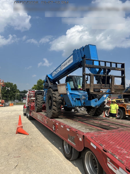 2019 Genie GTH-1056 Cab/Heat/AC, Solid RT Tires, LED Work Lights, Beacon 60" QA Carriage, 60" Forks