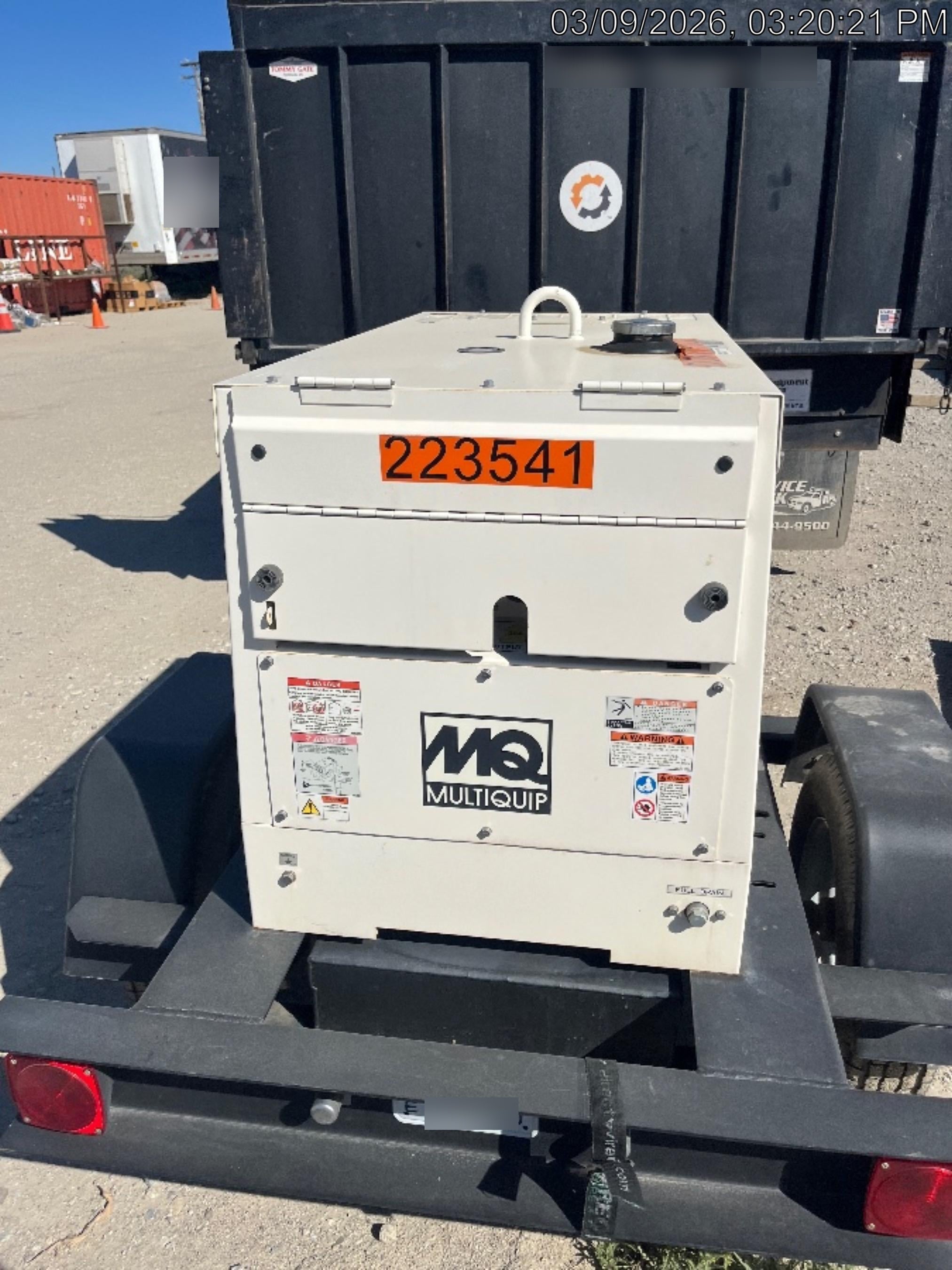 2022 Multiquip DA7000SSA3 Kubota Diesel, Trailer Mounted Package