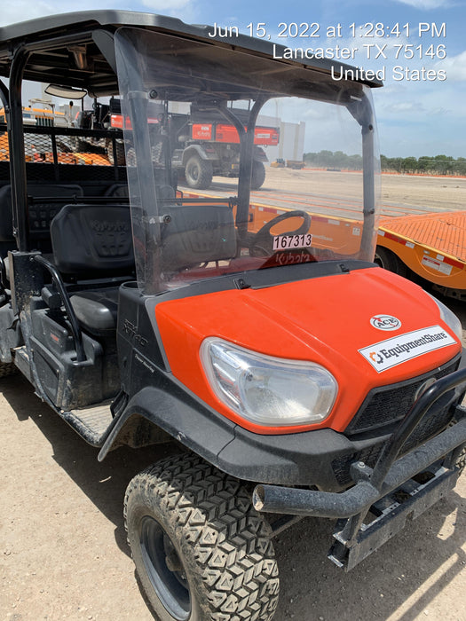 2021 Kubota RTV-X1140W-H Plastic Canopy, Windshield Acrylic Clear, LED Strobe Light, Wire Harness Kit, Back up Alarm