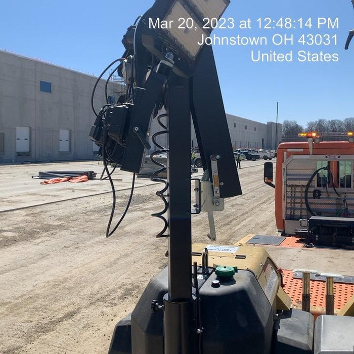 2022 Allmand NLV3GR (4) LED Light Fixture 350W, 23' Vertical Mast, 3kW Prime, Towable, ES Decals, T3