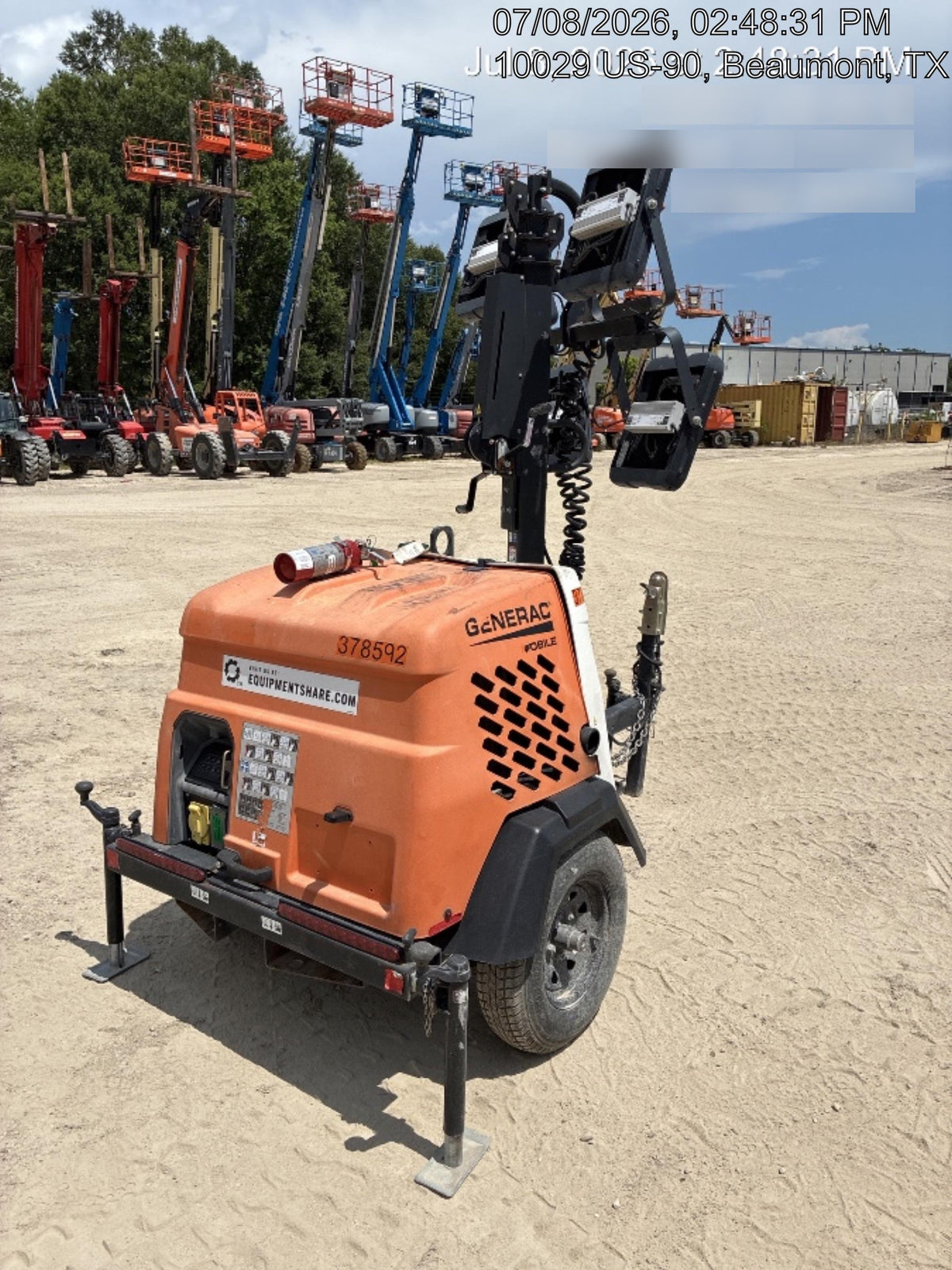 2023 Generac MLT2 Diesel, Flex Switch 120V Input, Powerzone Controller, 
(4) 320W LED Lights, 4kW Generator, 39.9 Gal Fuel Tank, 2" Ball, T3