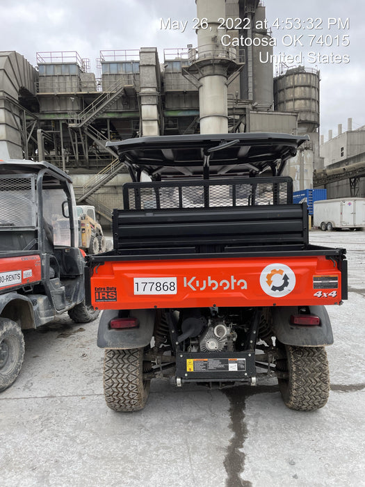 2022 Kubota RTV-X1140W-H Plastic Canopy, Windshield Acrylic Clear, LED Strobe Light, Wire Harness Kit, Back up Alarm