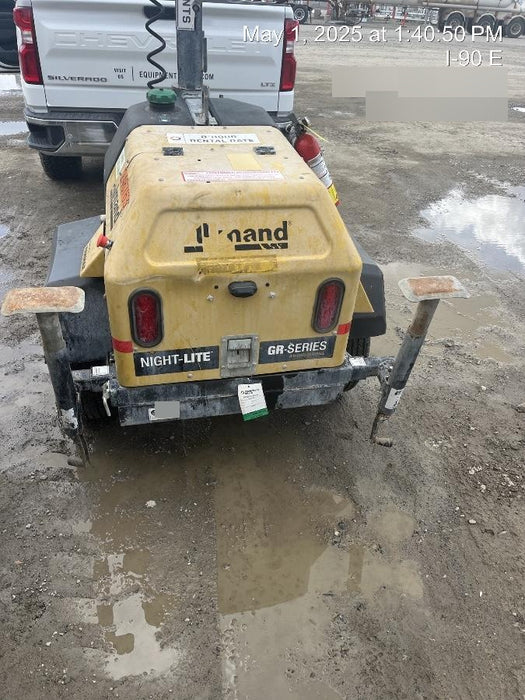 2022 Allmand NLV3GR (4) LED Light Fixture 350W, 23' Vertical Mast, 3kW Prime, Towable, ES Decals, T3