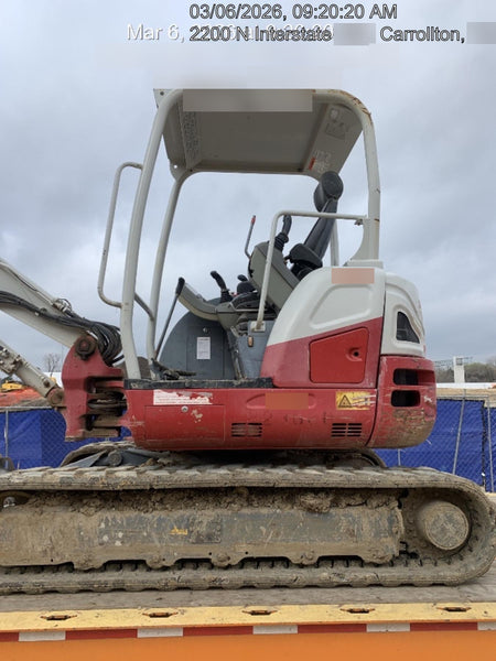 2019 Takeuchi TB260 Takeuchi TB260 Canopy w/Rubber Tracks, Auxiliary Hydraulics, Standard Blade, Manual QC