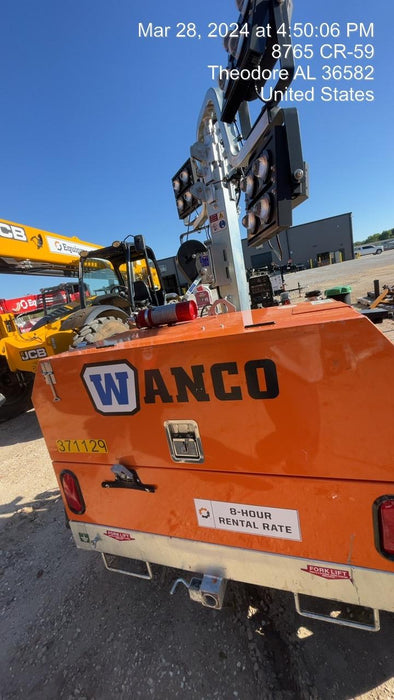 2023 Wanco WLTT-4MM4K Diesel, Deep Sea Controller, Shore Power Plug, Auto Start, (4) 350W LED Floodlights, 4kW Generator, 60 Gal Fuel Tank, 2" Ball, T3