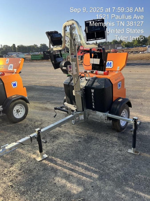 2024 Wanco WLTT-4MM4K Diesel, Mitsubishi L2E, 9.0HP @1800 rpm, Deep Sea Controller, Shore Power Plug, Auto Start, (4) 350W LED Floodlights, 4kW Generator, 60 Gal Fuel Tank, 2" Ball, T3